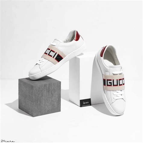 gucci stripe leather sneaker womens|Gucci leather sneakers women.